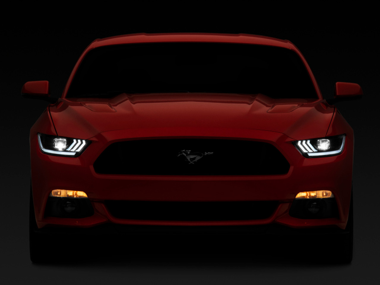 Raxiom 15-17 Ford Mustang GT350 GT500 LED Projector Headlights- Blk Housing (Clear Lens) - 407613