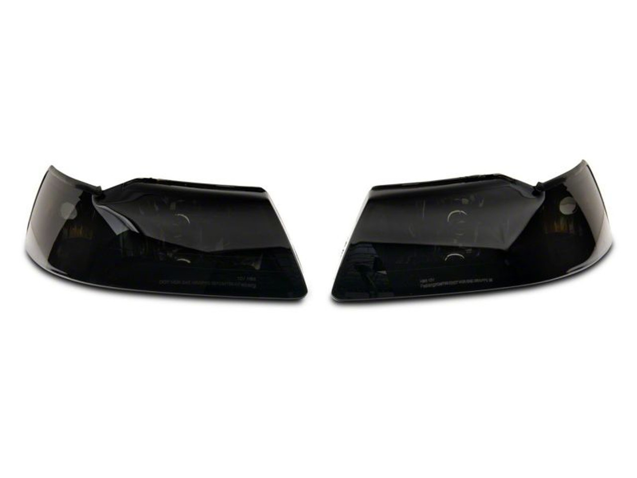 Raxiom 99-04 Ford Mustang Axial Series OEM Style Replacement Headlights- Blk Housing (Smoked Lens) - 413420