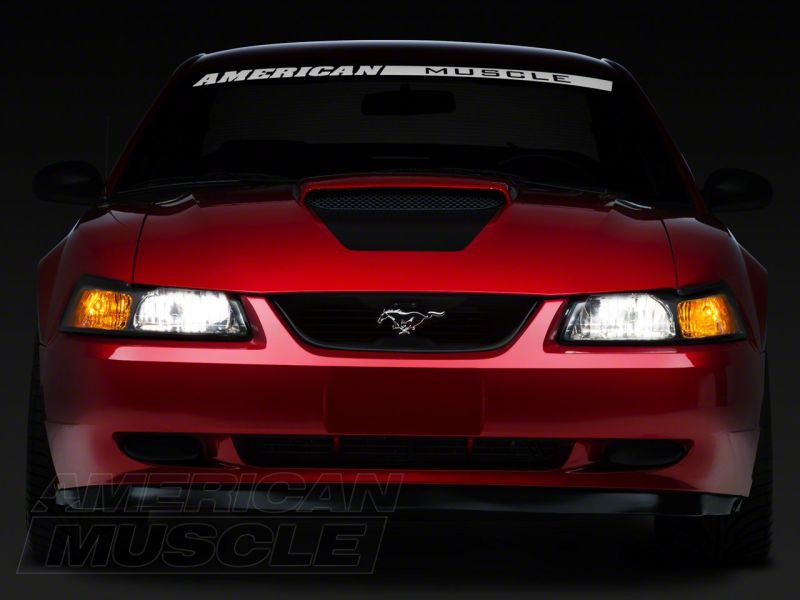 Raxiom 99-04 Ford Mustang Axial Series OE Style Headlights- Chrome Housing (Clear Lens) - 42011