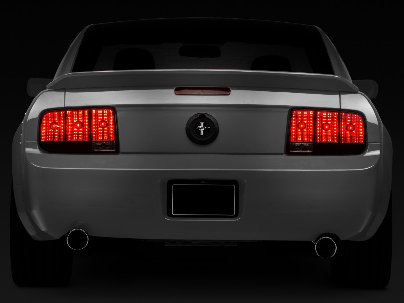 Raxiom 05-09 Ford Mustang Tail Lights- Black Housing (Smoked Lens) - 49066