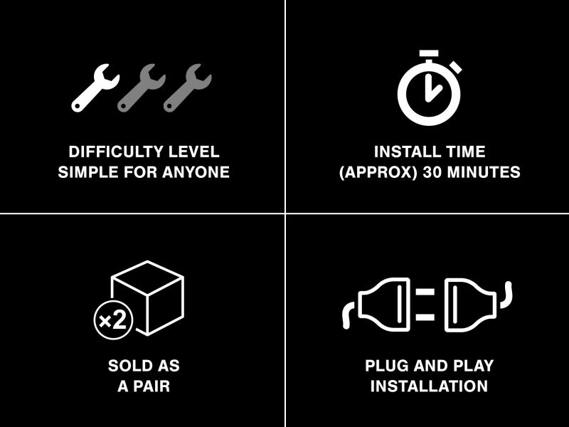 Raxiom 99-04 Ford Mustang Excluding 99-01 Cobra Tail Lights- Black Housing (Smoked Lens) - 49080