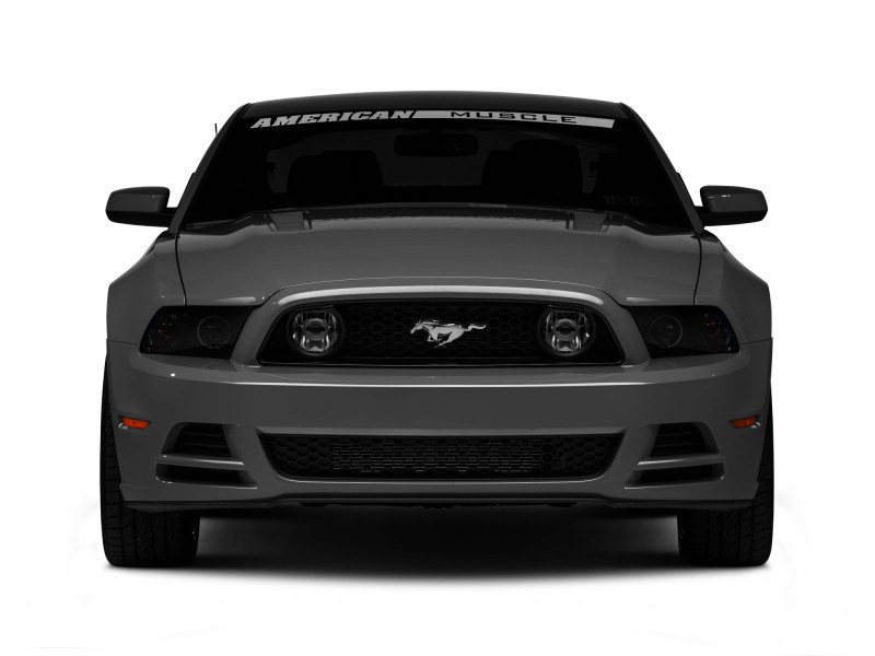 Raxiom 13-14 Ford Mustang w/ Factory HIDLED Halo Projector Headlights- Black Housing (Smoked Lens) - 49170