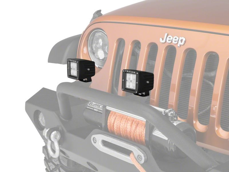 Raxiom 3-In Square 4-LED Off Road Light Flood Beam Universal (Some Adaptation May Be Required) - J106731