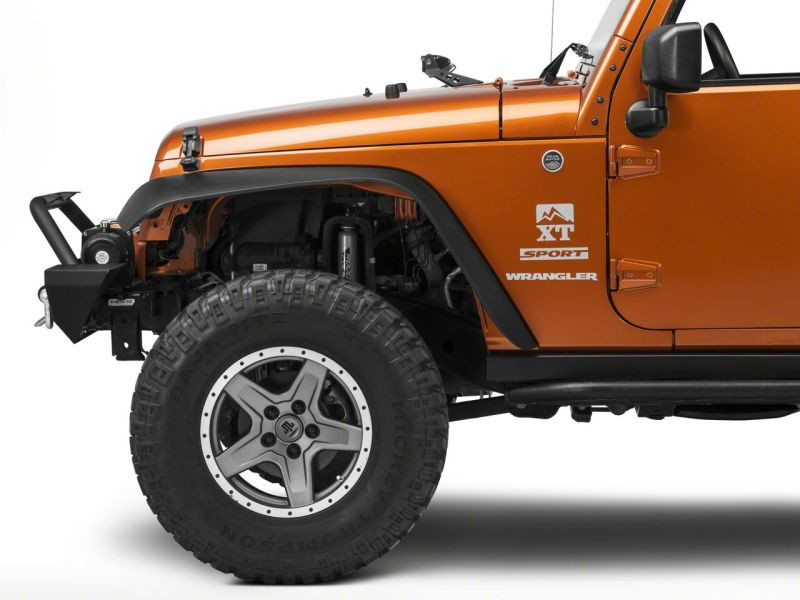 Raxiom 07-18 Jeep Wrangler JK 24-In Light Bar Hood Mounting Brackets - J106738