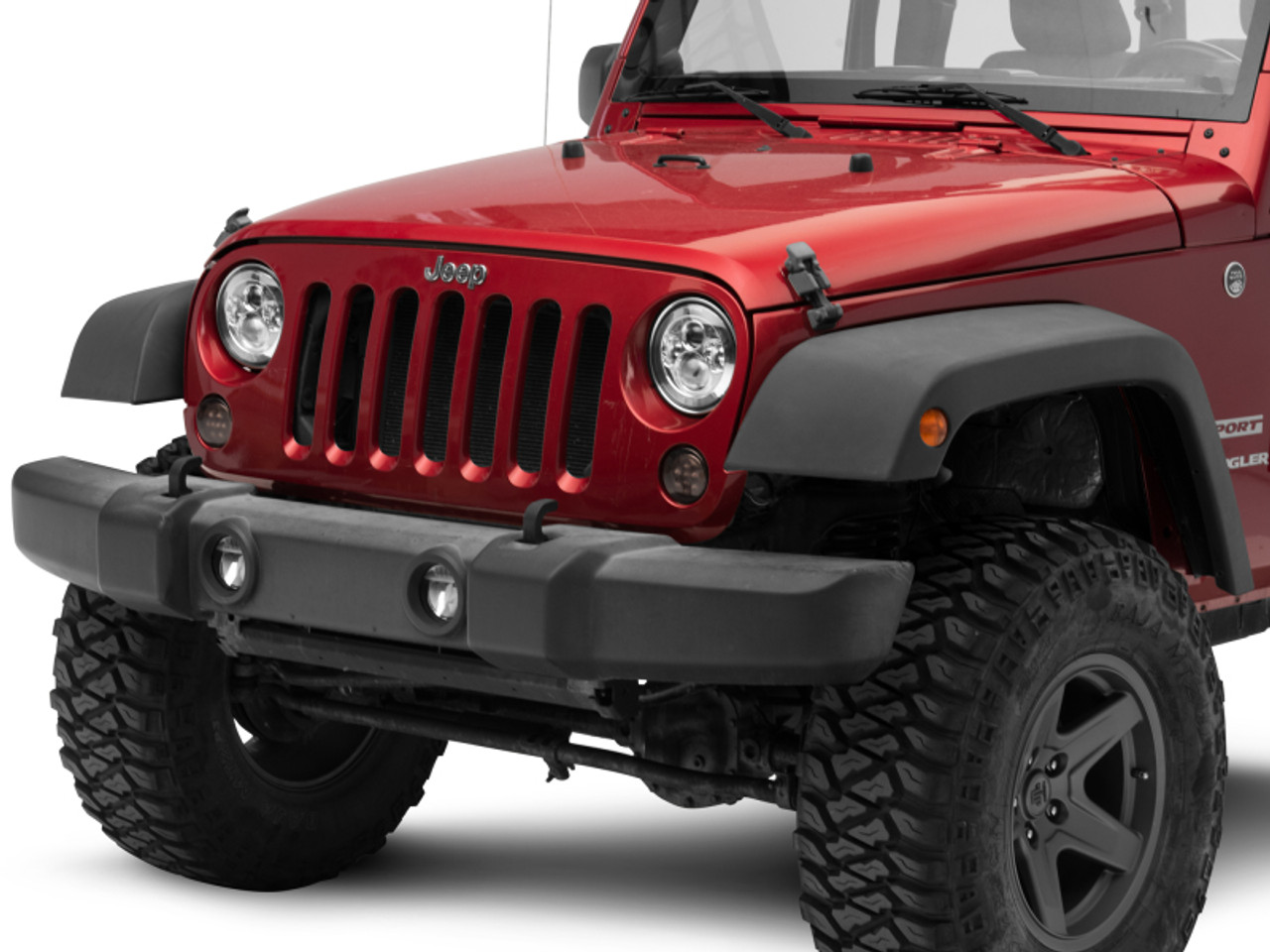 Raxiom 97-18 Jeep Wrangler TJ/JK Axial Series LED Daymaker Headlights- Chrome Housing (Clear Lens) - J108043