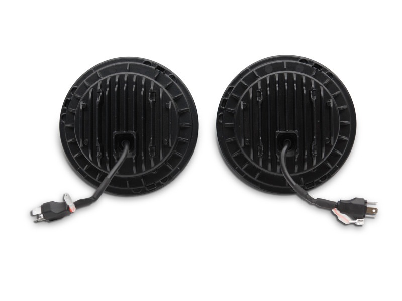 Raxiom 97-18 Jeep Wrangler TJ/JK Axial Spider LED Headlight w/ Amber DRL- Chrome Hsng (Clear Lens) - J108047