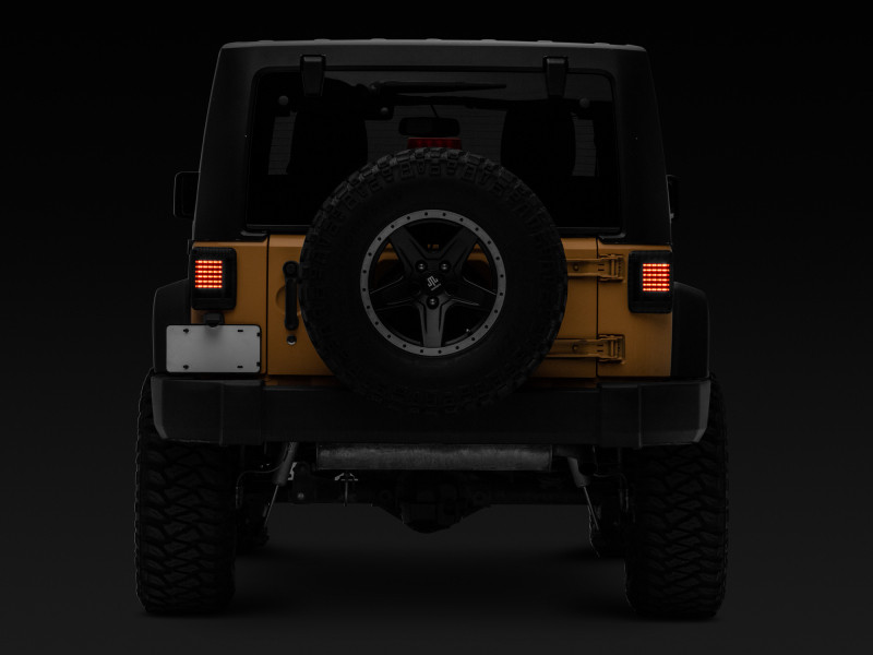 Raxiom 07-18 Jeep Wrangler JK LED Tail Lights- Black Housing (Smoked Lens) - J115435