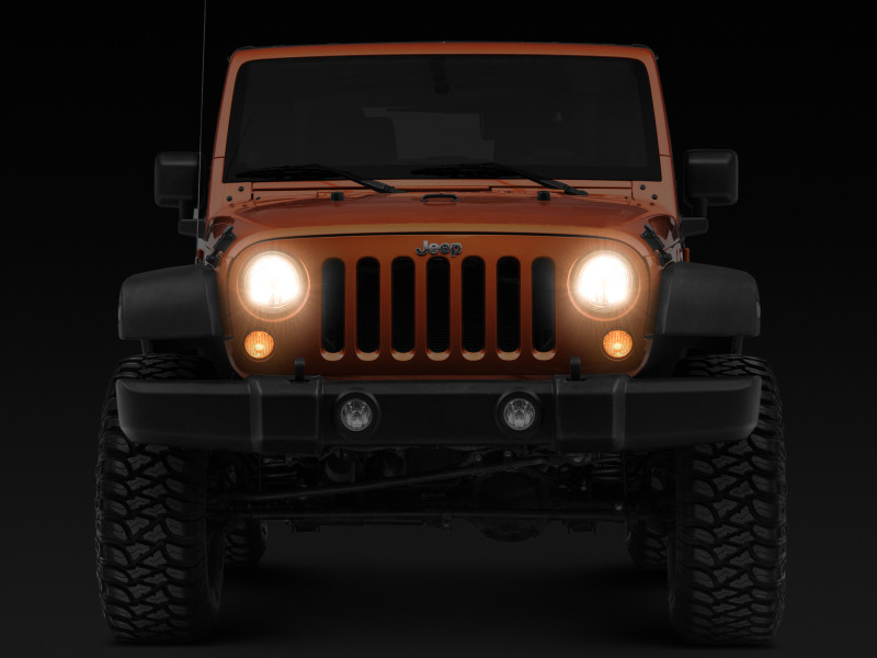 Raxiom 07-18 Jeep Wrangler JK LED Halo Headlights- Chrome Housing (Clear Lens) - J121871
