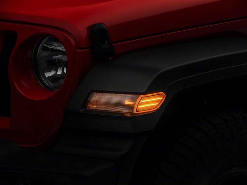 Raxiom 18-23 Jeep Wrangler JL Axial Series LED Fender Flare Marker Lights- Clear - J134142-JL