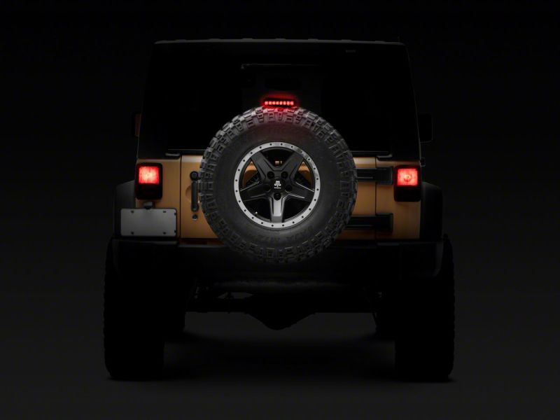 Raxiom 07-18 Jeep Wrangler JK Axial Series Hyper Flash LED Third Brake Light- Smoked - J137871