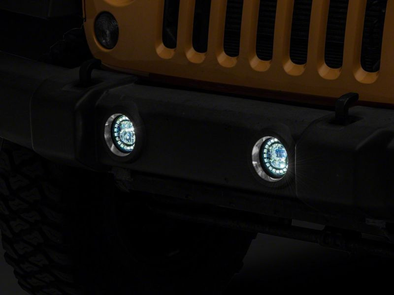 Raxiom 07-18 Jeep Wrangler JK 18-23 Jeep Wrangler JL Axial Series Nighthawk LED Fog Lights - J141597