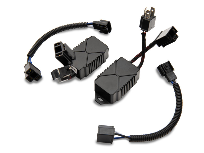 Raxiom 97-18 Jeep Wrangler TJ/JK Axial Series 13-LED Headlights- Black Housing (Clear Lens) - J150093