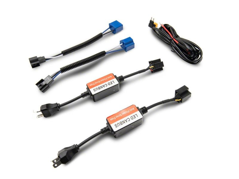 Raxiom 07-18 Jeep Wrangler JK Axial Spider LED Headlights w/Angel Eye Halo- Blk Housing (Clear Lens) - J152602