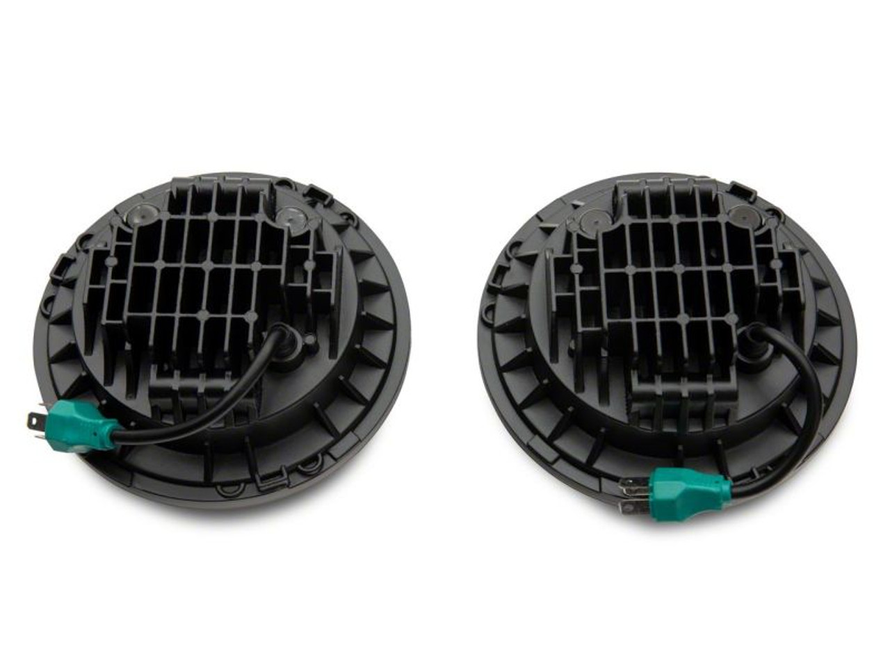 Raxiom 07-18 Jeep Wrangler JK 7-In LED Headlights- Red Housing- Clear Lens - J154701