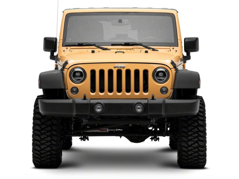 Raxiom 07-18 Jeep Wrangler JK Axial Series 7-In Dragon Eye LED Headlights- Blk Housing (Clear Lens) - J167194