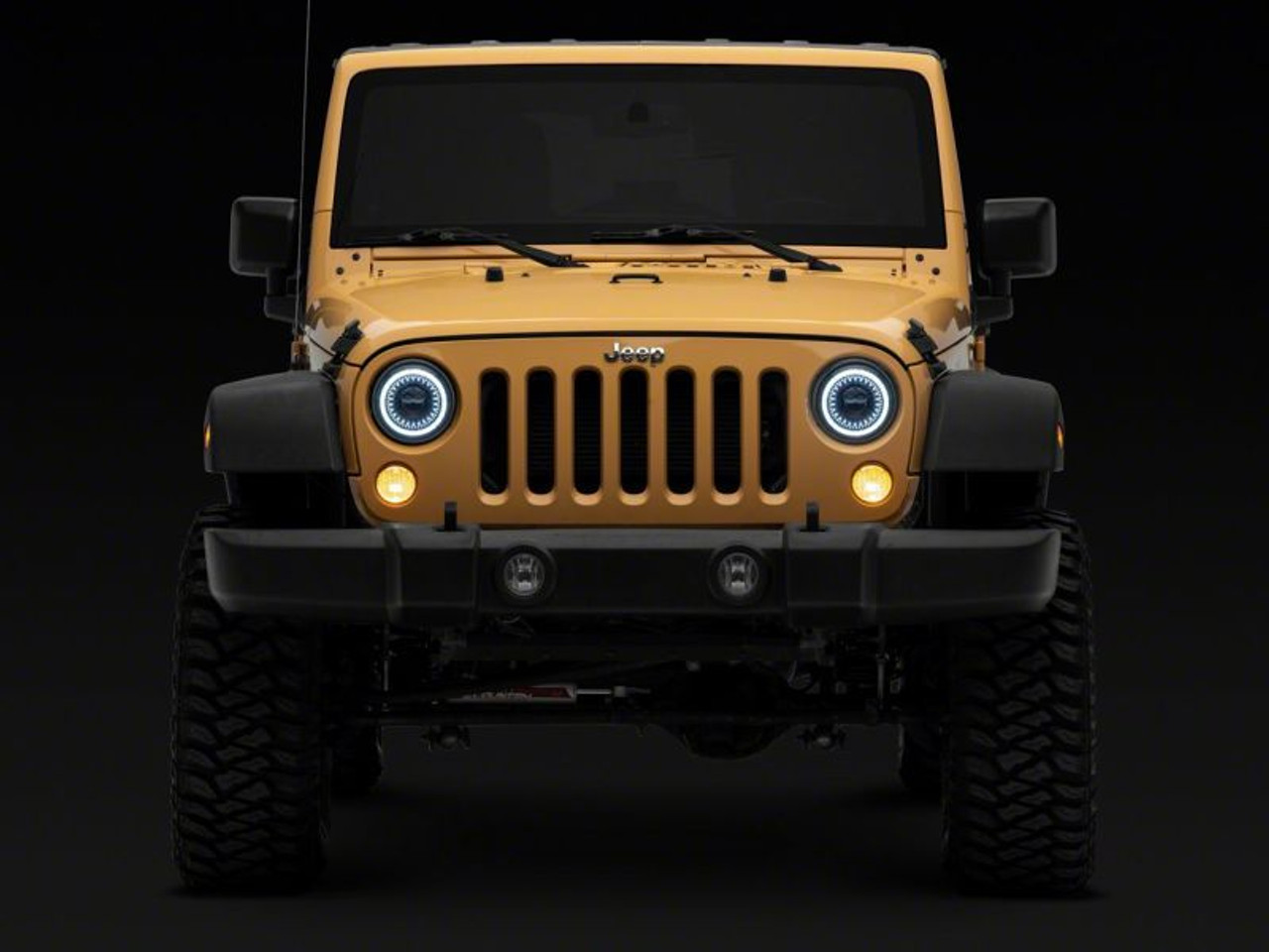 Raxiom 07-18 Jeep Wrangler JK Axial Series 7-In Dragon Eye LED Headlights- Blk Housing (Clear Lens) - J167194