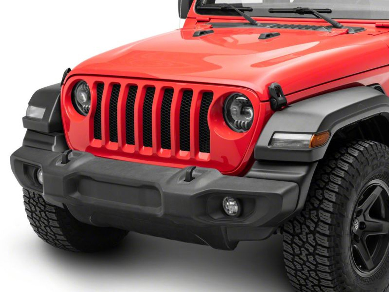 Raxiom 18-23 Jeep Wrangler JL Axial Series 9-In Angel Eye LED Headlights- Blk Housing (Clear Lens) - J171705