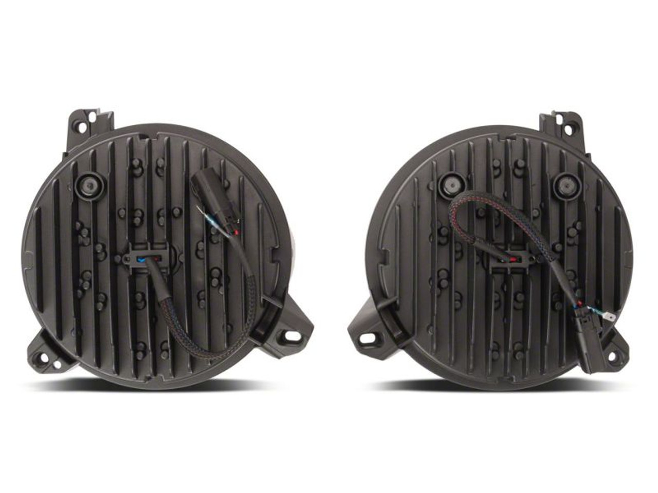 Raxiom 18-23 Jeep Wrangler JL Axial Series 9-In Angel Eye LED Headlights- Blk Housing (Clear Lens) - J171705