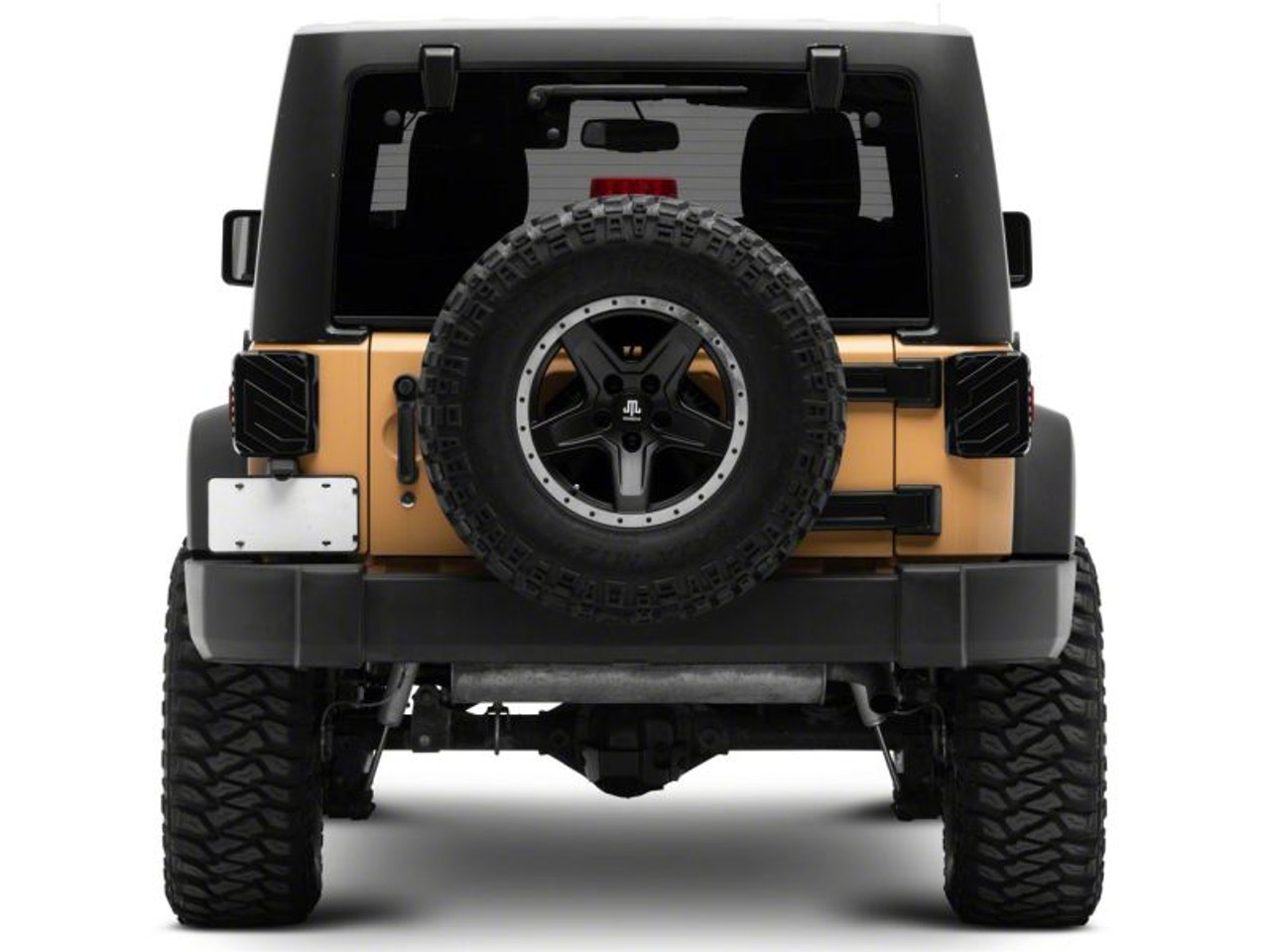 Raxiom 07-18 Jeep Wrangler JK Axial Series Trident LED Tail Lights- Blk Housing (Smoked Lens) - J173718