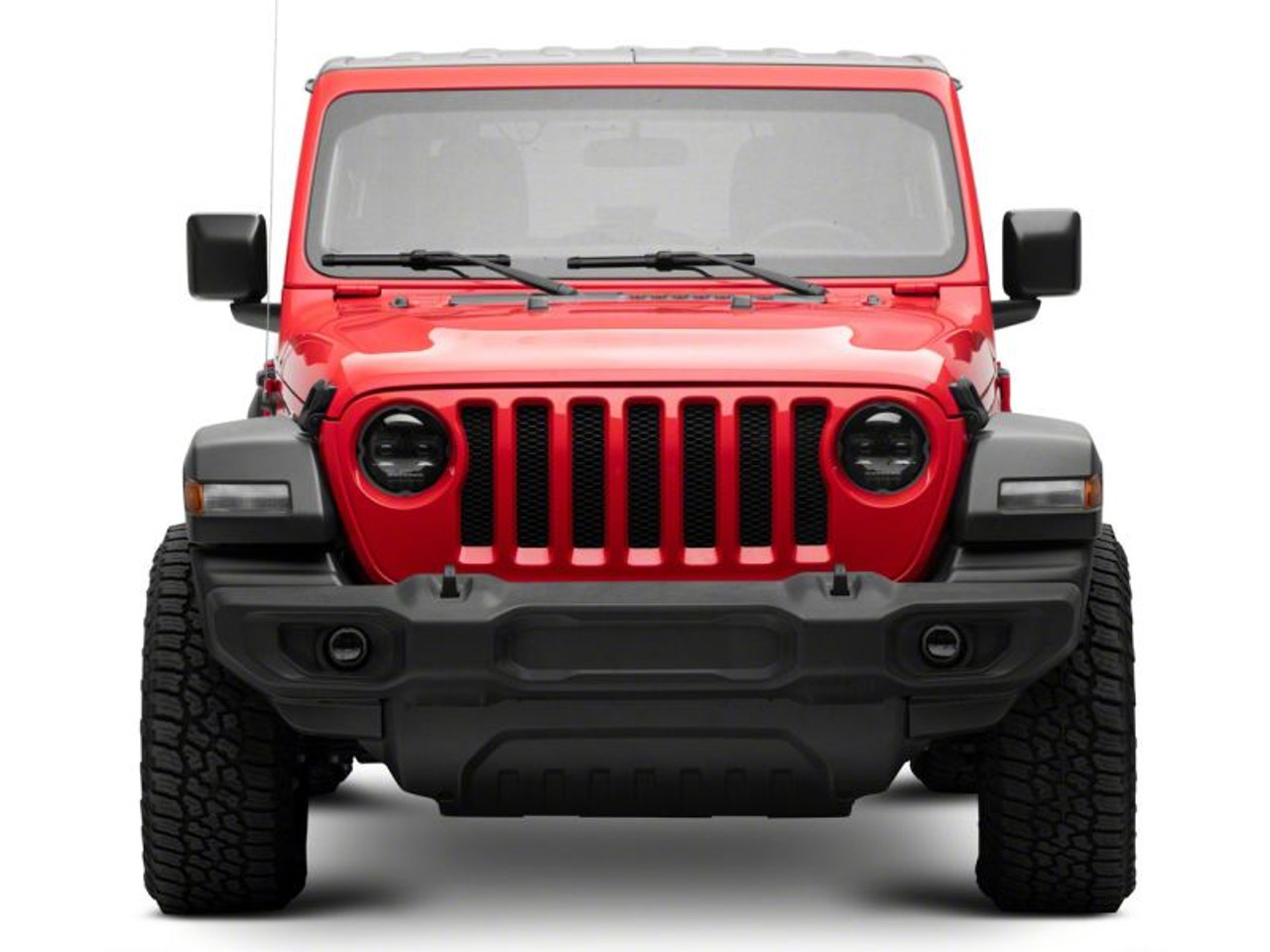 Raxiom 18-23 Jeep Wrangler JL Axial Series 9-In Angel Eye LED Headlights- Blk Housing (Clear Lens) - J177416