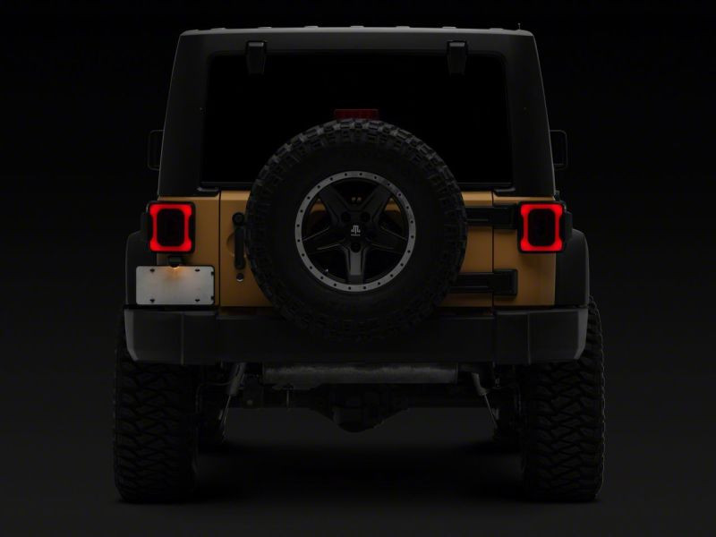 Raxiom 07-18 Jeep Wrangler JK Axial Series LED Tail Lights- Blk Housing (Smoked Lens) - J183262