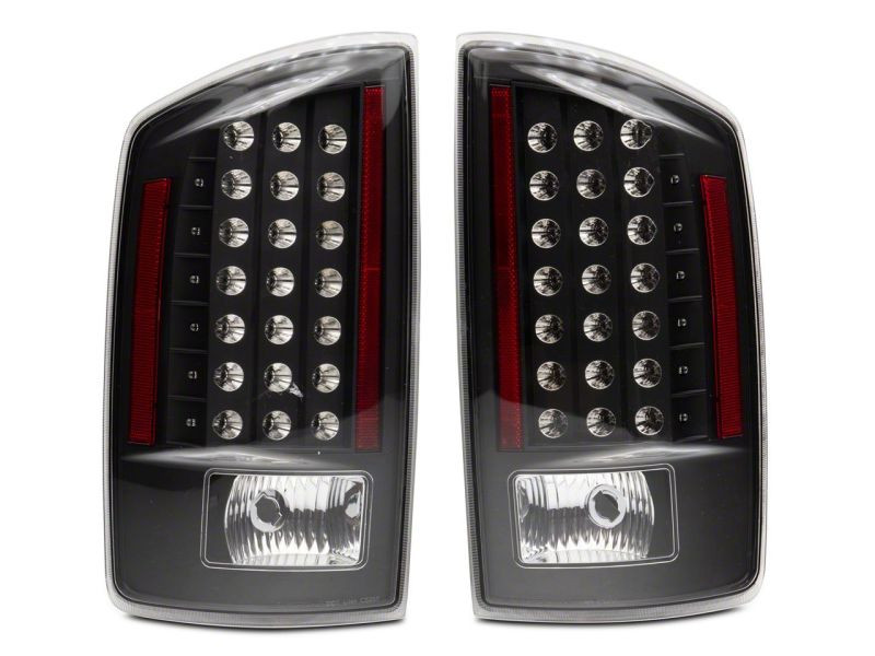 Raxiom 07-08 Dodge RAM 1500 LED Tail Lights- Blk Housing (Clear Lens) - R110152