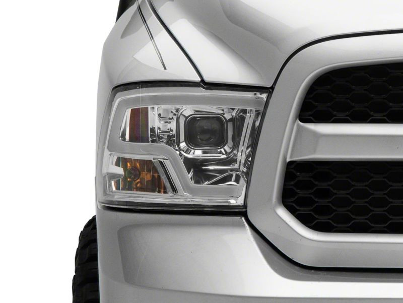 Raxiom 09-18 Dodge RAM 1500 Non-Projector LED Halo Headlights- Chrome Housing (Clear Lens) - R111517