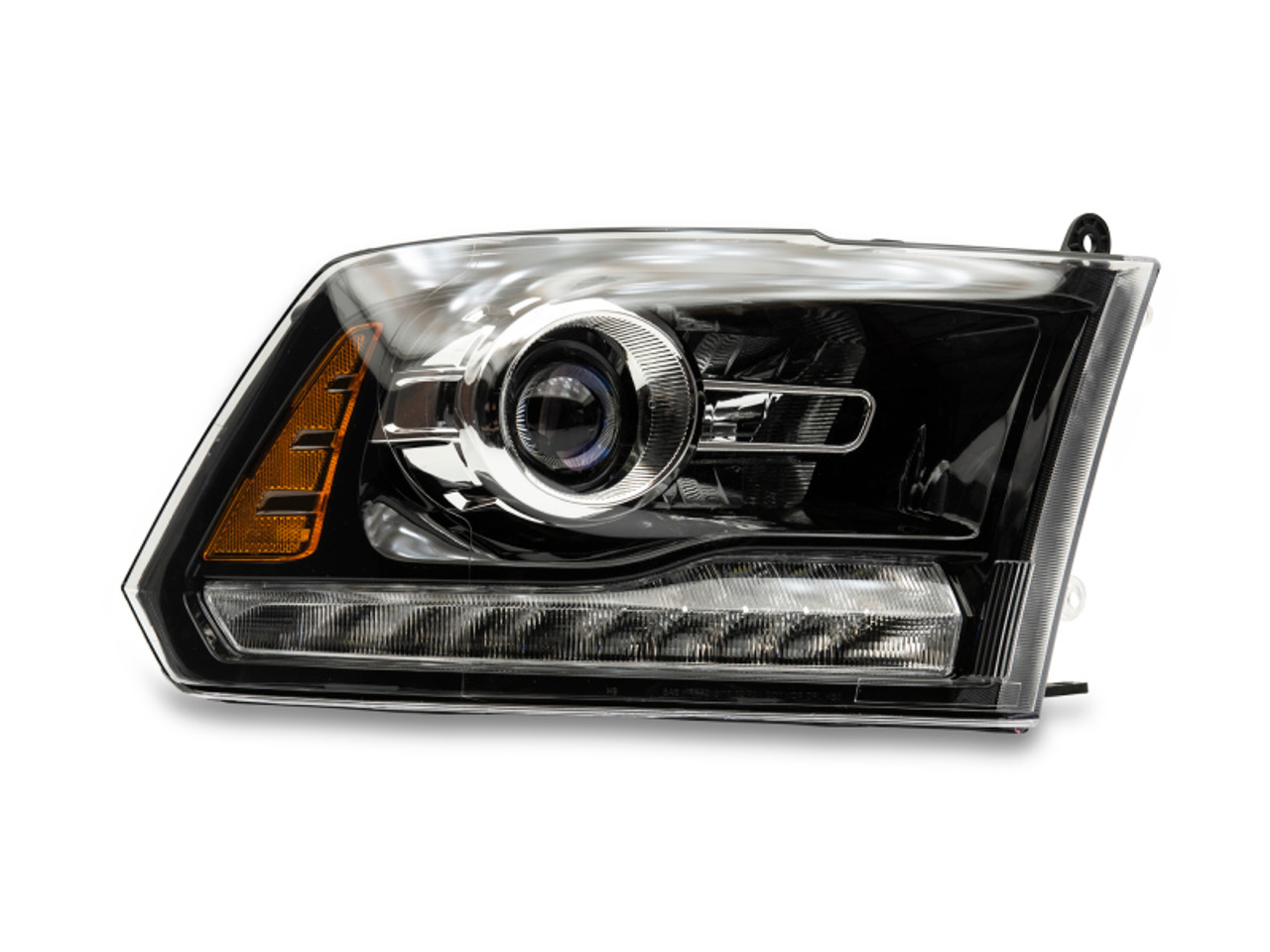 Raxiom 09-18 Dodge RAM 1500 LED Halo Headlights w/Switchback Turn Signals- Blk Housing (Clear Lens) - R111518