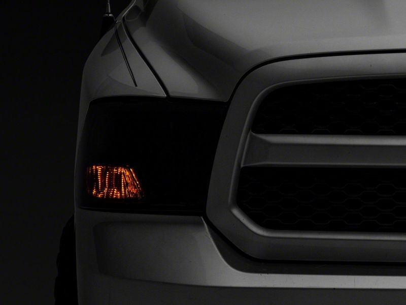 Raxiom 09-18 Dodge RAM 1500 Axial OEM Rep Headlights w/ Single Bulb- Chrome Housing (Smoked Lens) - R118019