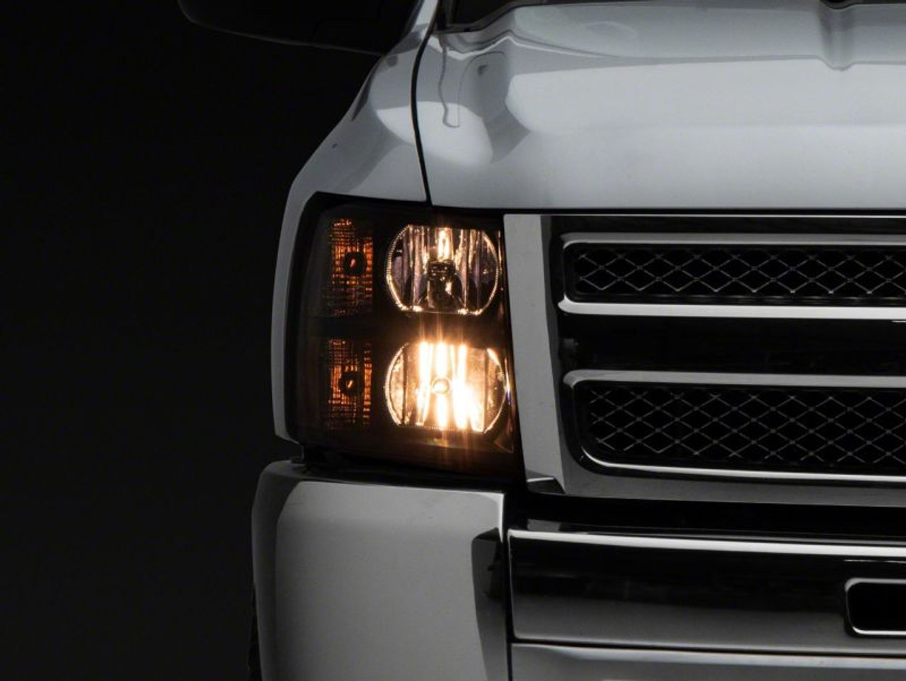 Raxiom 07-13 Chevrolet Silverado 1500 Euro Headlights- Blk Housing (Clear Lens) - S112706