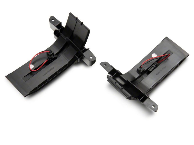 Raxiom 14-19 Chevrolet Silverado Axial Series Dual-Row Amber LED Tow Mirror Lights- Smoked - S127430