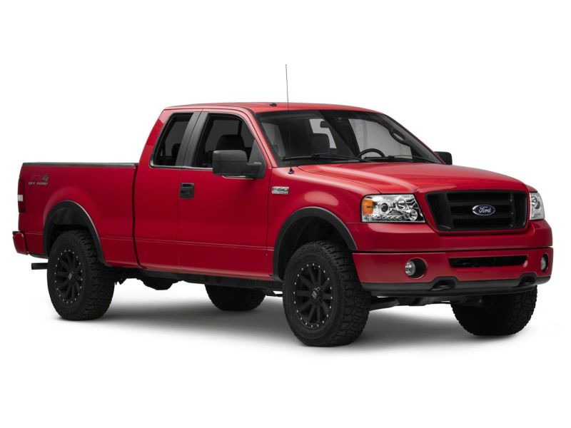 Raxiom 04-08 Ford F-150 Dual LED Halo Projector Headlights- Chrome Housing (Clear Lens) - T542850