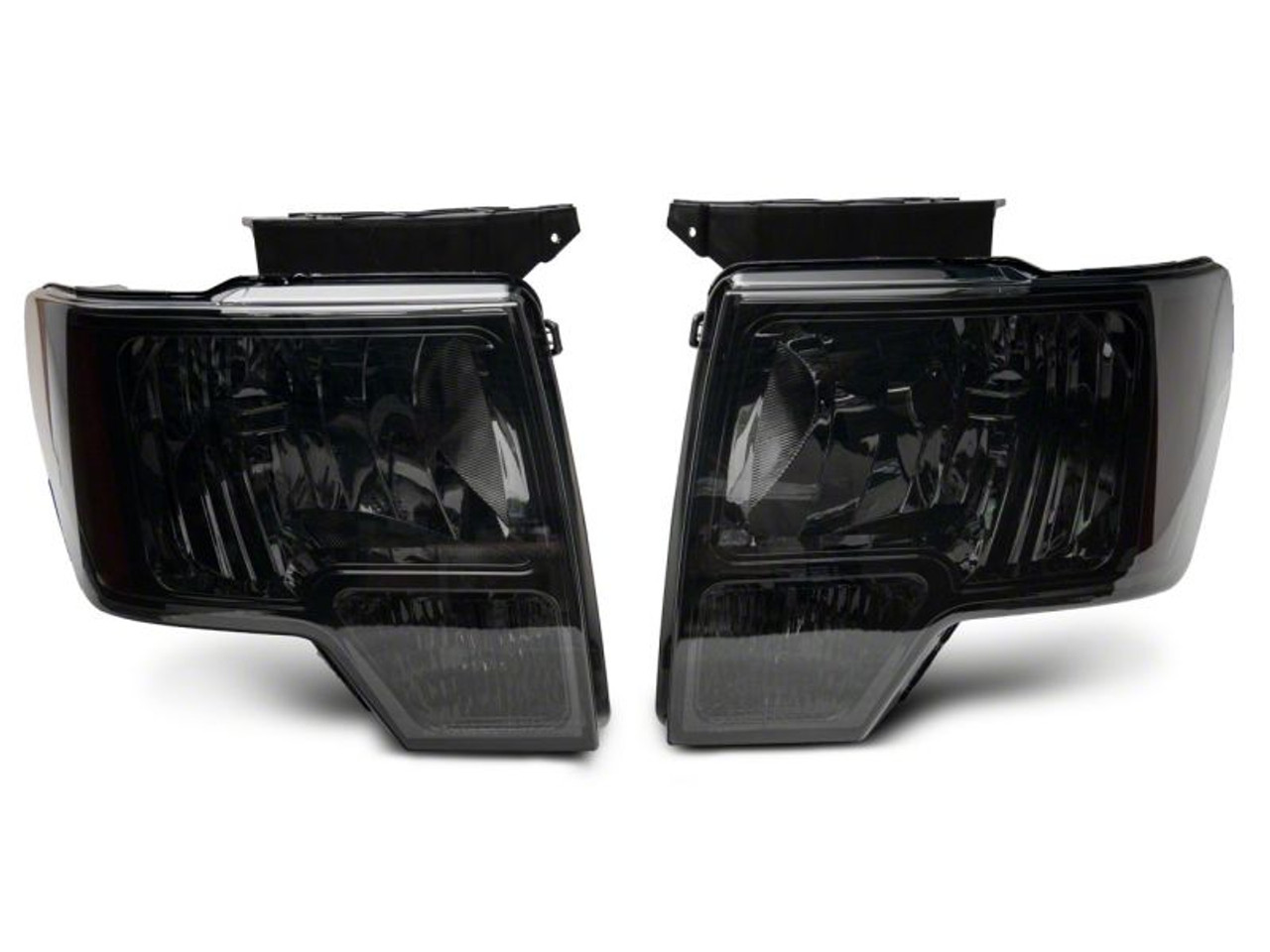 Raxiom 09-14 Ford F-150 Axial OEM Style Rep Headlights- Chrome Housing- SmokedLens - T551344