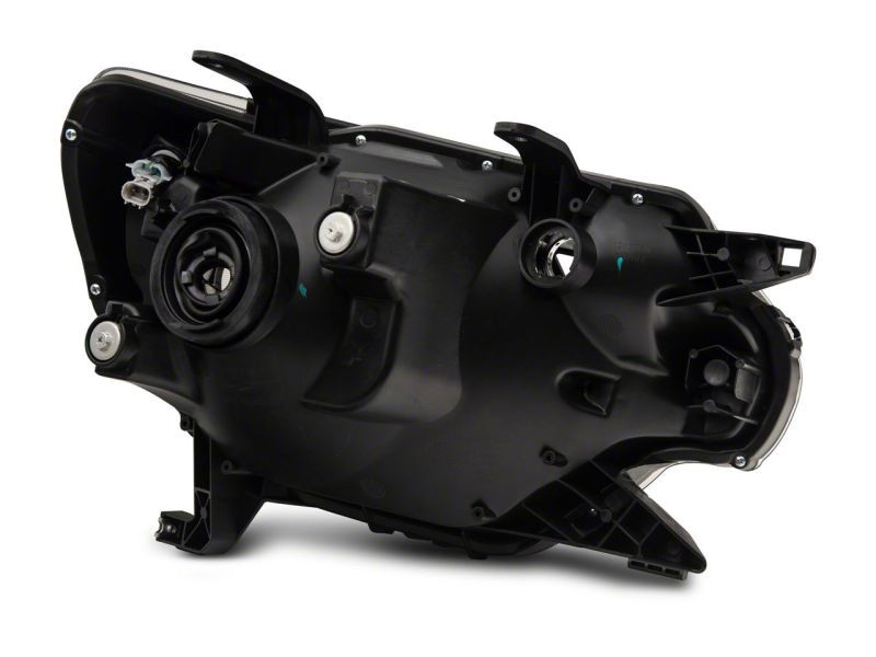 Raxiom 12-15 Toyota Tacoma Axial Series Headlights w/ LED Bar- Blk Housing (Clear Lens) - TT21847