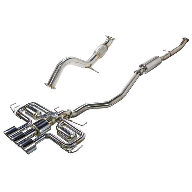 Remark 2023+ Honda Civic Type-R (FL5) Triple Tip Catback Exhaust w/ Triple Tip & Front Pipe - RK-C3076H-09
