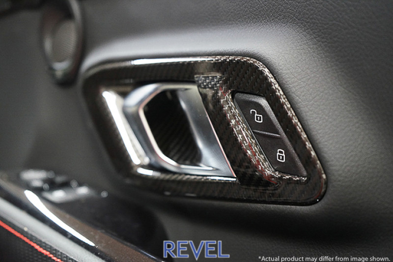 Revel GT Dry Carbon Inner Door Handle Cover 2020 Toyota GR Supra - 2 Pieces - 1TR4GT0AT03