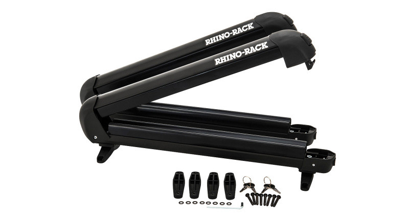 Rhino-Rack Universal Ski/Snowboard Carrier - Fits 4 Pairs of Skis or 2 Snowboards - Black - 574