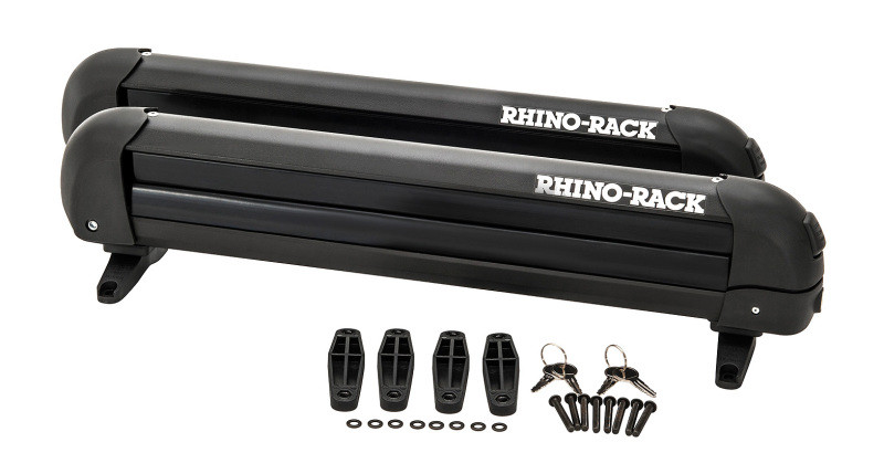 Rhino-Rack Universal Ski/Snowboard Carrier - Fits 4 Pairs of Skis or 2 Snowboards - Black - 574