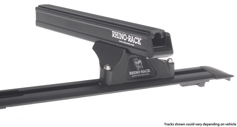 Rhino-Rack 03-10 Porsche Cayenne 955/957 4 Door SUV Heavy Duty RLTP 2 Bar Roof Rack - Black - JA0541