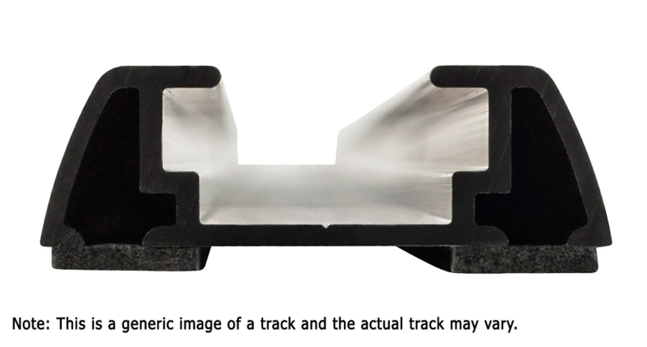 Rhino-Rack RTV Tracks w/Hardware & End Caps - 58.3in - Pair - RTV148
