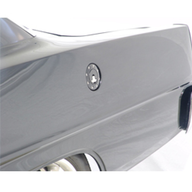 Ridetech 66-67 Chevy Nova Locking Gas Cap (Clear Anodized) - 81000039