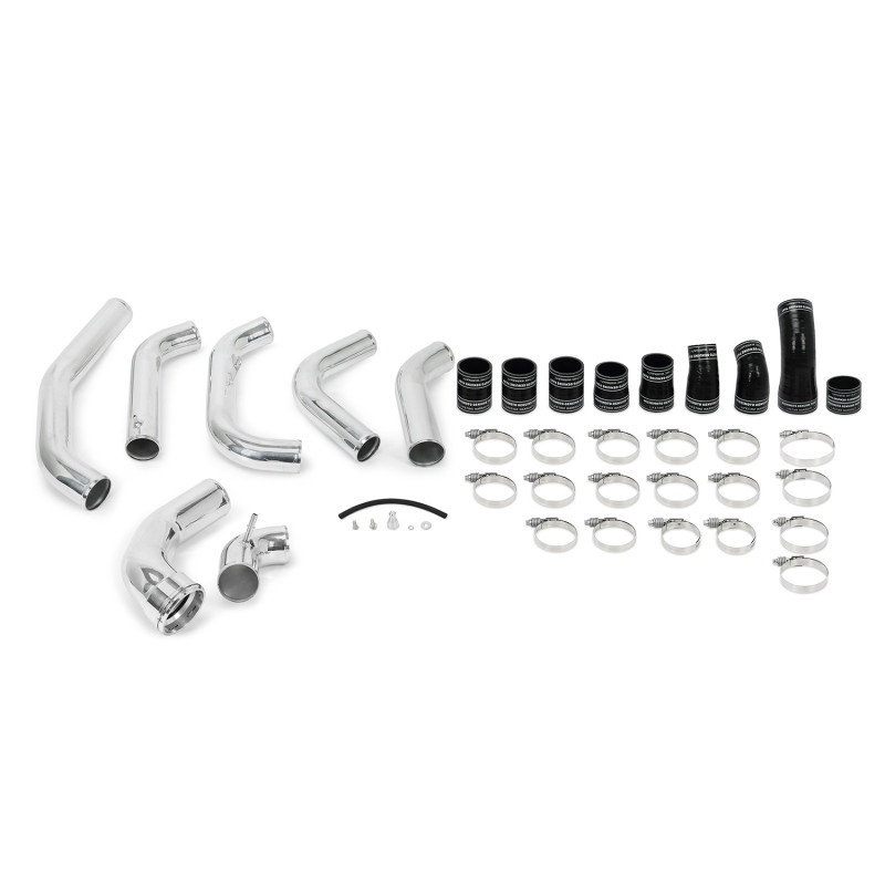 Mishimoto 15-16 Ford F-150 EcoBoost 3.5L Black Performance Intercooler Kit w/ Polished Pipes - MMINT-F35T-15KPBK