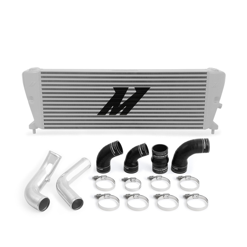 Mishimoto Ford Ranger 3.2L Diesel Intercooler Kit 2011+ Silver w/ Polished Pipes - MMINT-RGR-11KSLP Photo - Primary