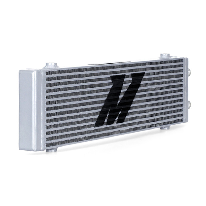Mishimoto Universal Large Bar and Plate Dual Pass Silver Oil Cooler - MMOC-DP-LSL
