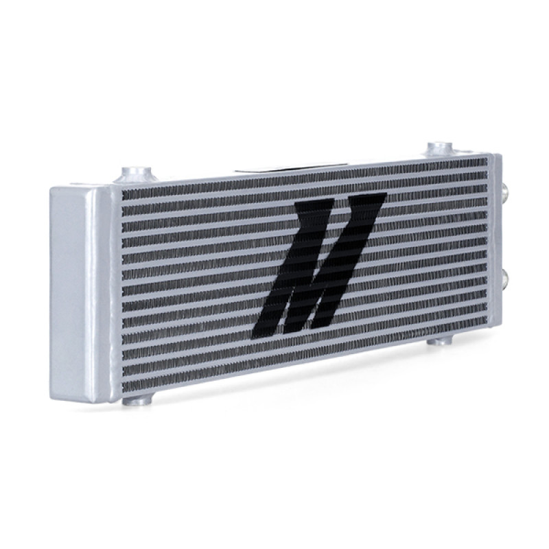 Mishimoto Universal Large Bar and Plate Dual Pass Silver Oil Cooler - MMOC-DP-LSL