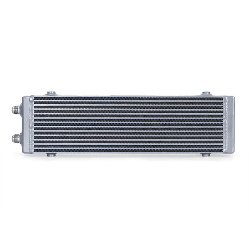 Mishimoto Universal Large Bar and Plate Dual Pass Silver Oil Cooler - MMOC-DP-LSL