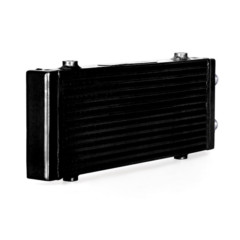 Mishimoto Universal Medium Bar and Plate Dual Pass Black Oil Cooler - MMOC-DP-MBK