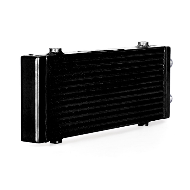 Mishimoto Universal Medium Bar and Plate Dual Pass Black Oil Cooler - MMOC-DP-MBK