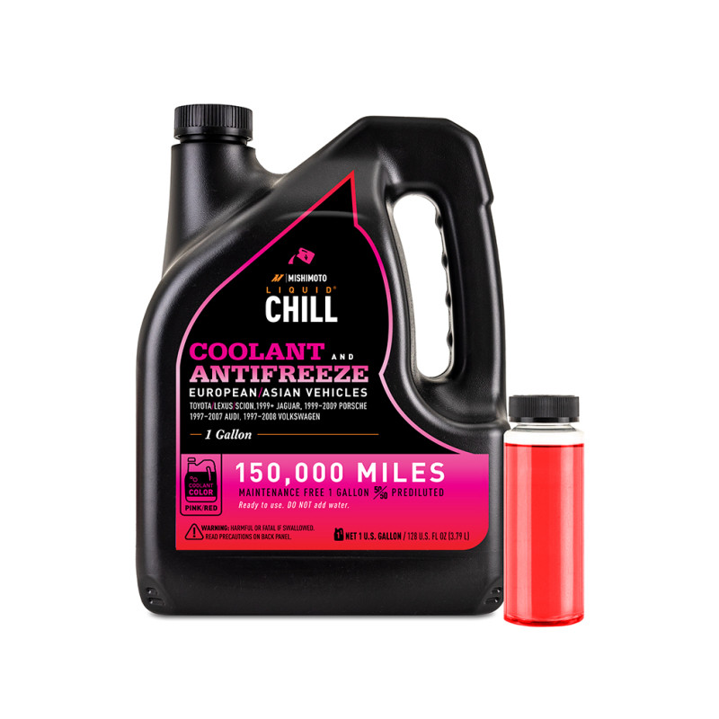 Mishimoto Liquid Chill EG Coolant, European/Asian Vehicles, Pink/Red - MMRA-LC-EG-PK