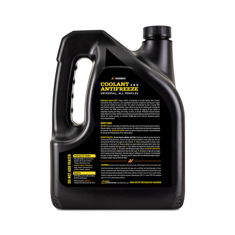 Mishimoto Liquid Chill EG Coolant, Universal, Yellow - MMRA-LC-EG-YW